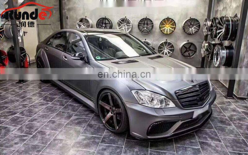 RD Brilliant Quality PD Style Carbon Fiber Bonnet Engine Hood For Mercedes BENZ W221