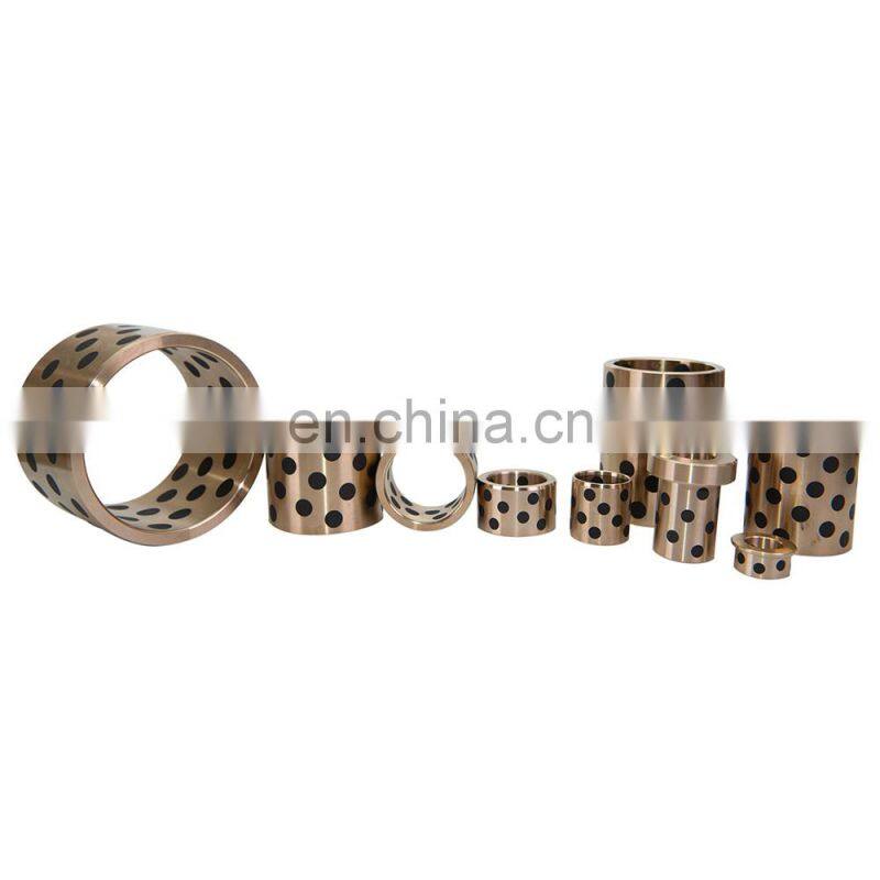 Hottest sells products factory manufacture solid lubricating oilless bearing copper bushing inset with graphite