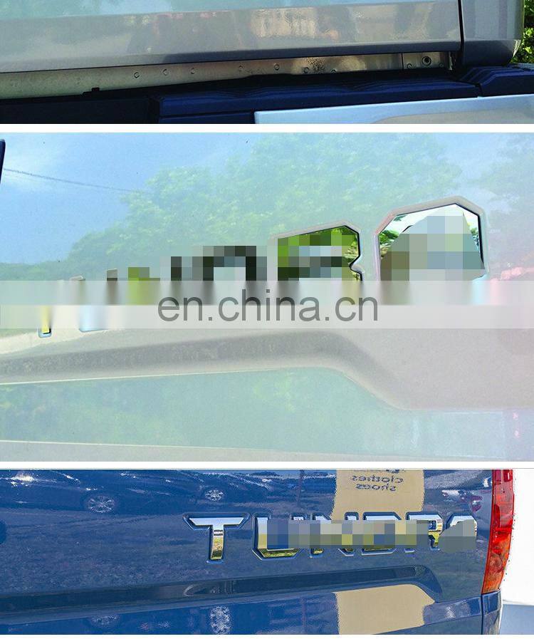 Chrome Trunk Tailgate Letter Insert 3D Sticker For Tundra 2014+