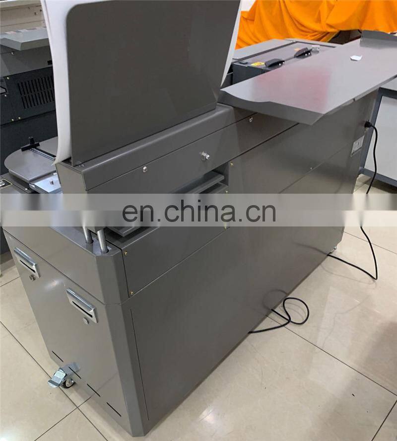 UK5 semi automatic Hot thermal glue spine book binder, hotmelt eva glue notebook binding machine