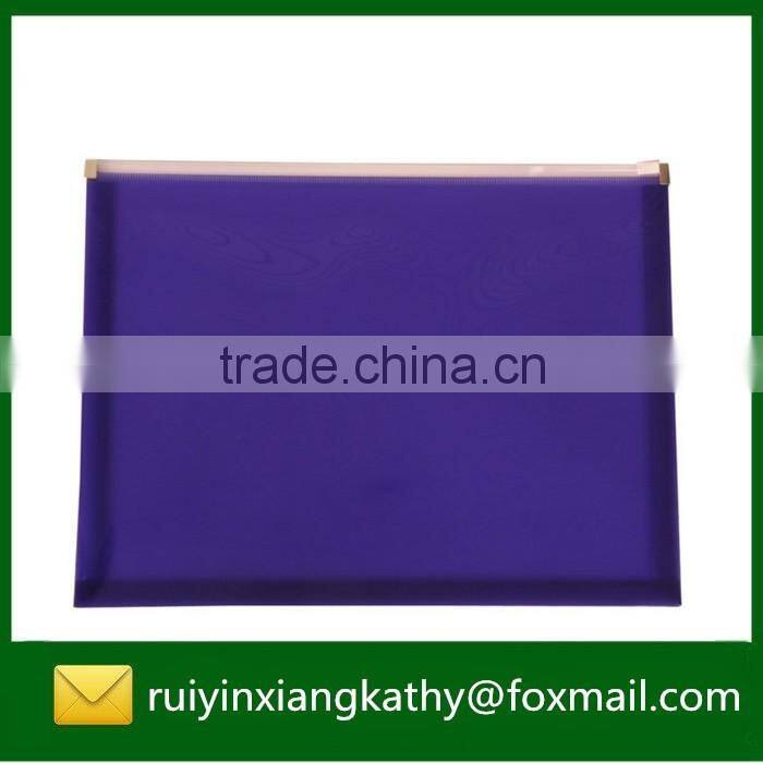 Hot Sale Plastic Zipper Document Bag