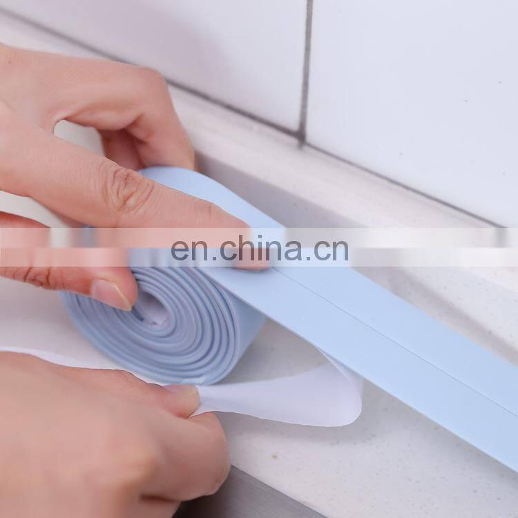 Bathroom Kitchen Accessories Shower Bath Sealing Strip Tape Caulk Strip Self Adhesive Waterproof Wall Sticker Sink Edge Tape