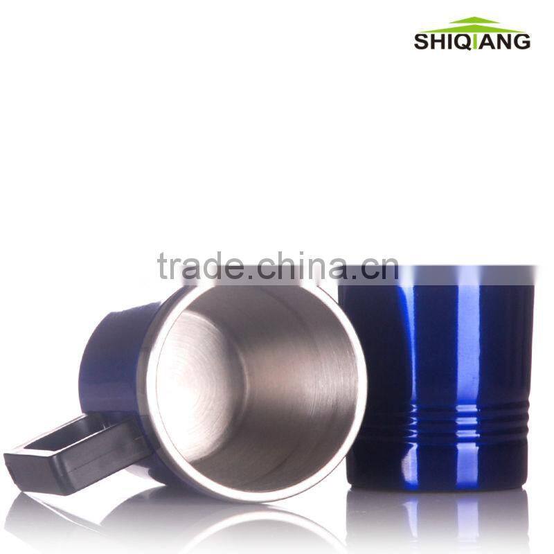 450ml double wall stainless steel office coffee mug with a cup