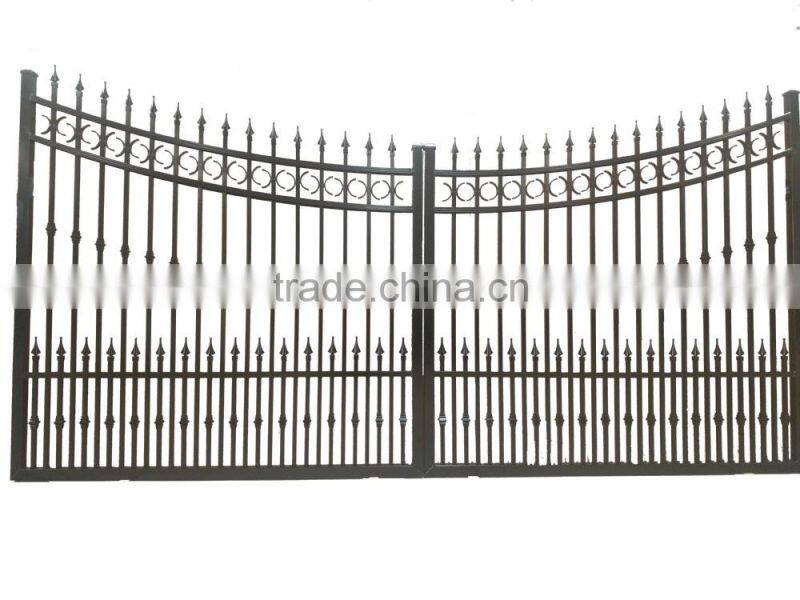 Slat aluminium hand forged gates; aluminium swing gates; aluminium walkway gates