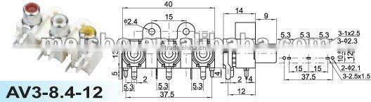 Universal female 3.5mm audio jack adapter