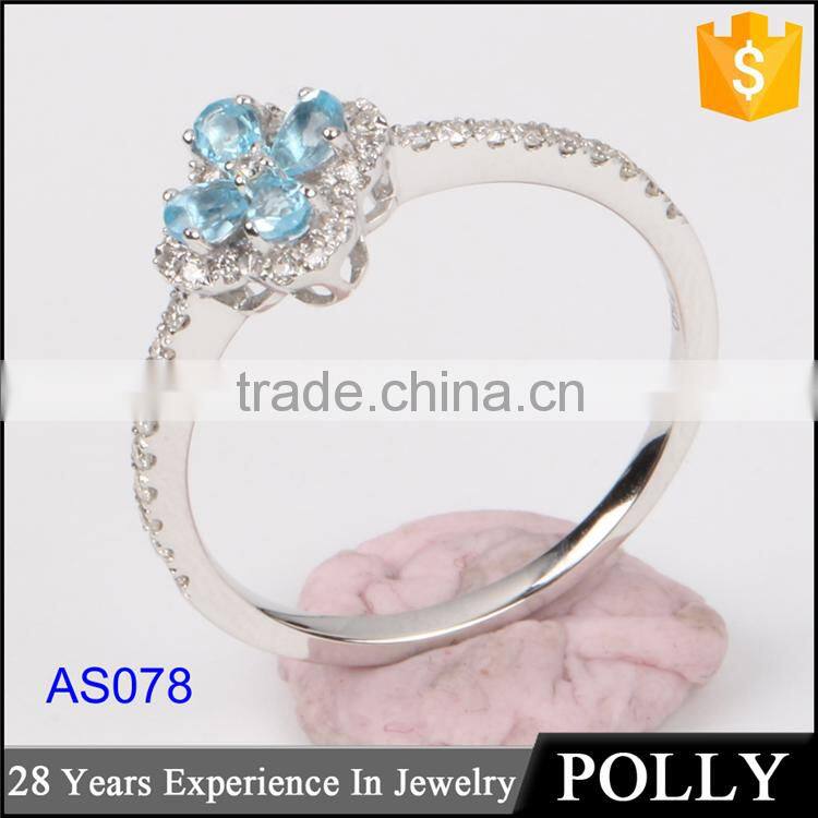 crystal ring jewelry manufactuers and white gold plating ring, fashion jewelry white gold ring