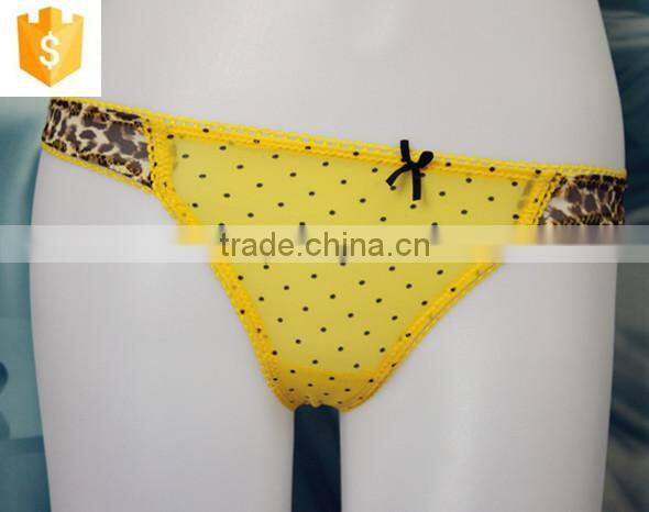 2016 Hot-selling yellow sexy women thong