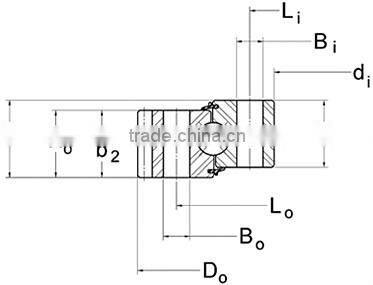 MTE-540 Slewing Bearings (21.250x29.650x2.375in) Kaydon Types slew ring ball bearing turntable