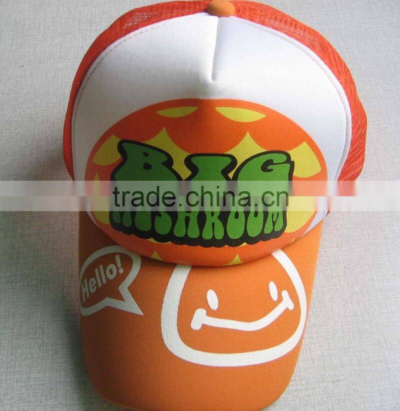 Custom kids cartoon foam trucker caps and hats