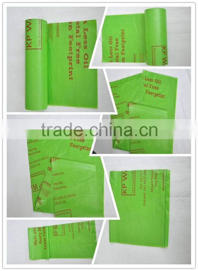 Disposable biodegradable star sealed plastic garbage bags