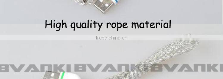 Braided Woven Fabric USB Data Sync Charging Cable For Micro USB To Displayport Cable,Ultra Thin USB Cable For Android