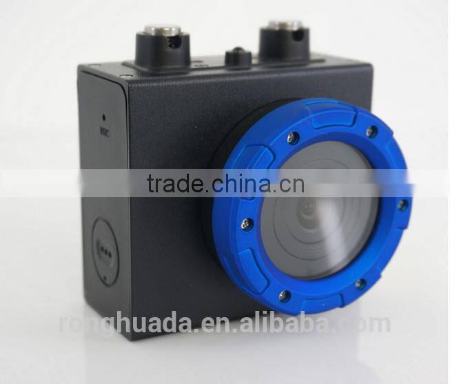 Waterproof 1080P Full HD Sports Action Camera with 1500mah Built-in Battery, 2" HD Display