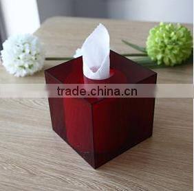 Homeloo Square Tissue Paper Box Holder Modern Style Transparent Clear Acrylic