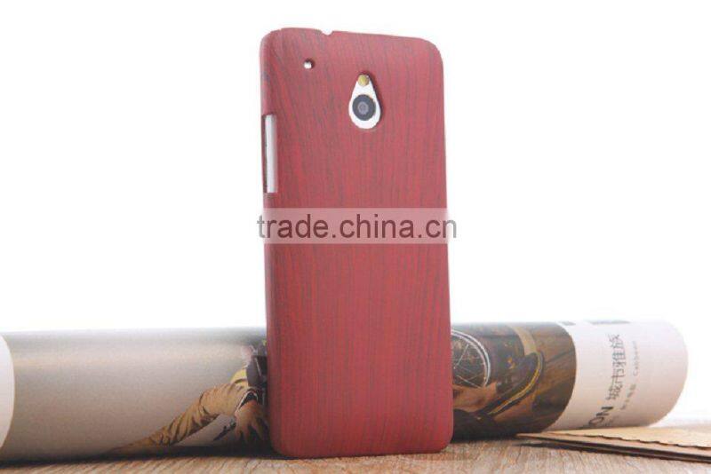 Wooden texture hard case for HTC one M7