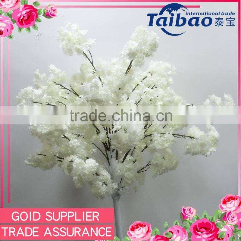 2 meter tall white artificial cherry blossom trees for indoor wedding decoration