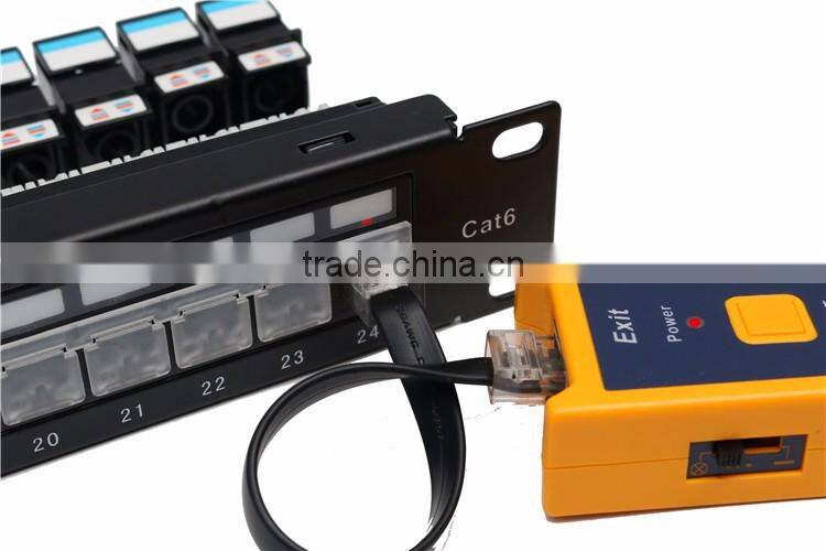 snap-in type 24 ports UTP CAT6 patch panel 5e with LED Light