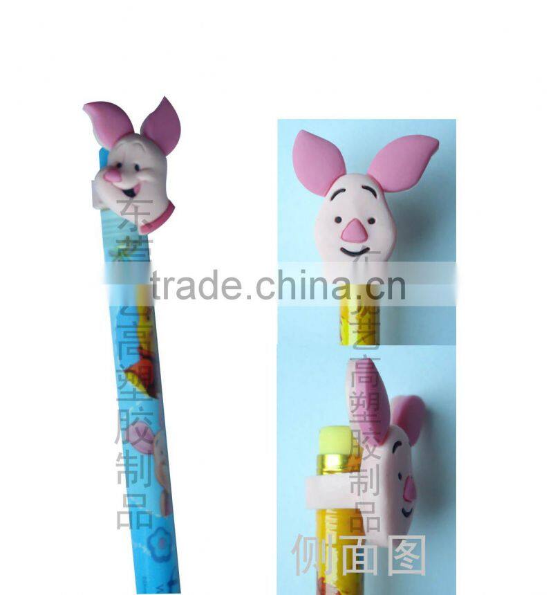 Lovely 3D teddy silica gel spoon cover