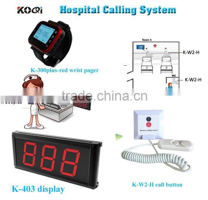 Newest Digital Nurse Call System Desktop Screen With Watch Receiver Room Bell for Patient Use