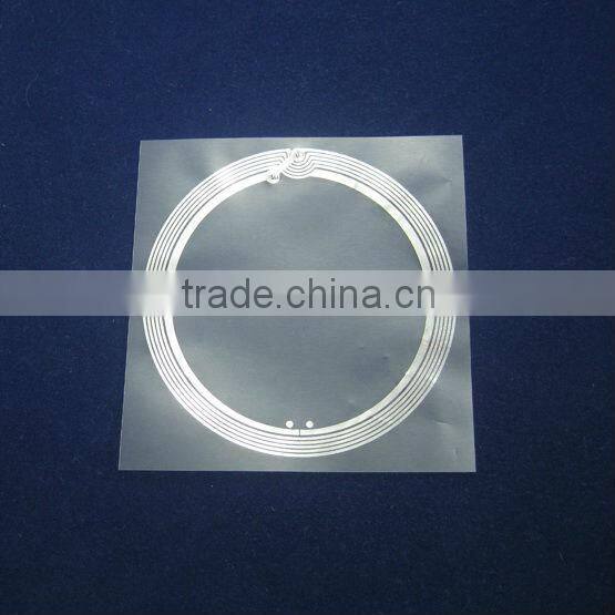 Customized size Round RFID tag Inlays 13.56MHz (HF)