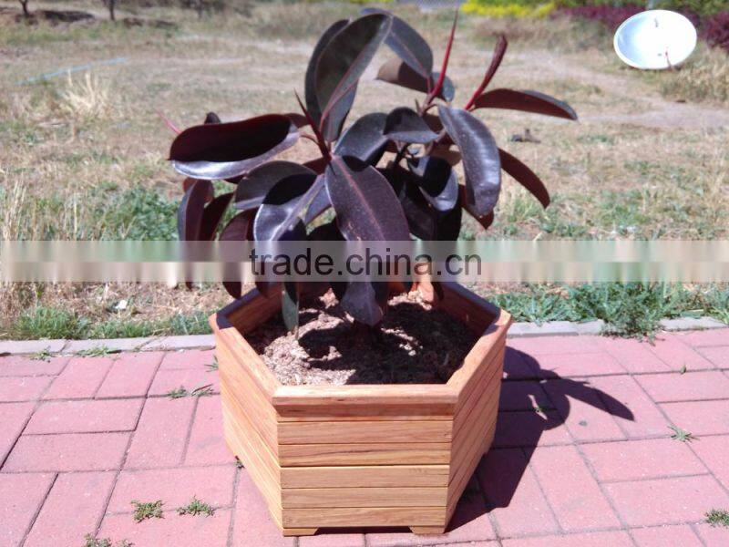 high quality big outdoor flower pots, wooden flower pots