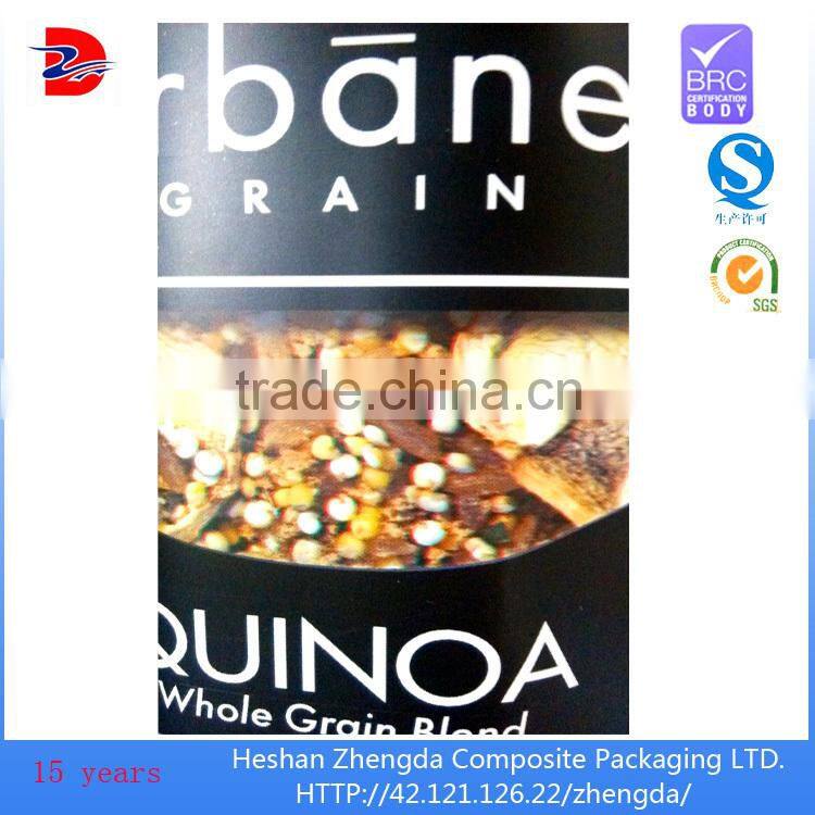 heat seal stand up aluminium foil plastic laminated corn seed bag