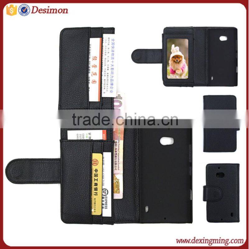 super wallet Desimon PU Leather wallet stand mobile phone leather case for nokia lumia 930