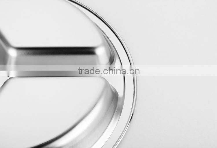 bulk stainless steel lunch dinner plates tray dinnerwares wholesale