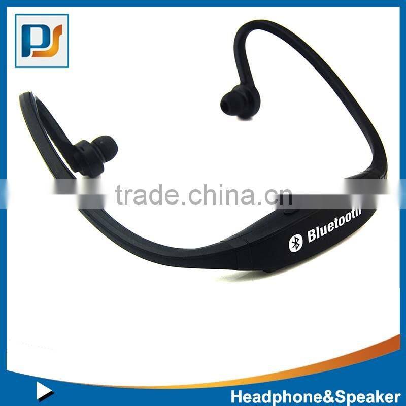 Sports Bluetooth Headphones with Built-In Microphone , Portable Wirless Headset Secure Neckband Design