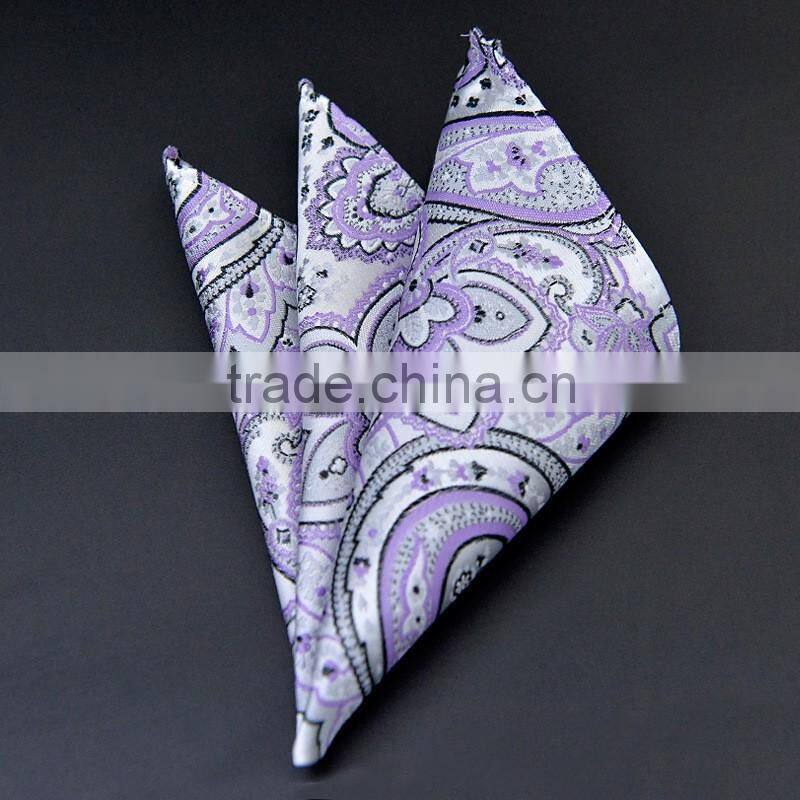 Fashion Novelty Design 100% Silk Pocket Squares