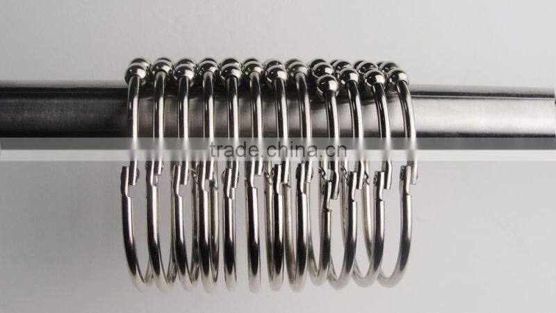 Eco-friendly Metal Shower Curtain Hooks XDHL016A/Shower curtain hooks for bathroom