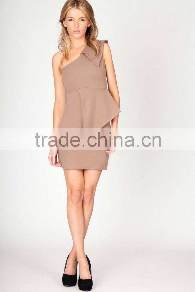 Wholesale One Shoulder Fashion High Quality Designer Dress Prom