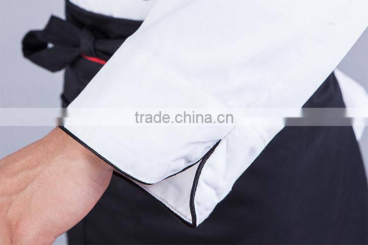 2015 double -breasted cheap chef cook uniform