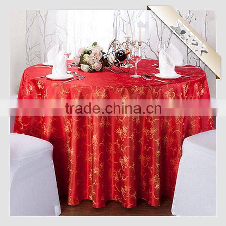 TC-147 New Polyester Jacquard Wedding/Restaurant Table Cloth for Sale