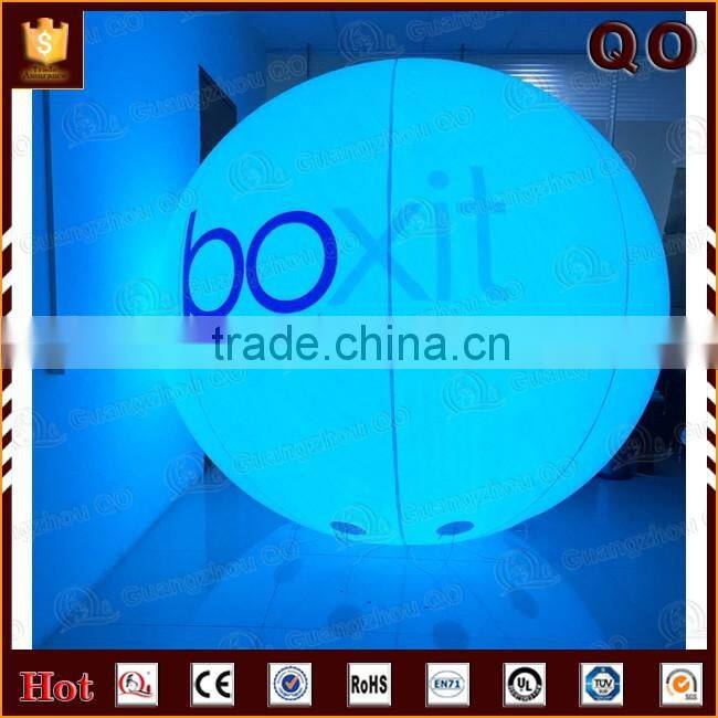 Different material select inflatable helium beach ball wedding decoration remote control light balloon