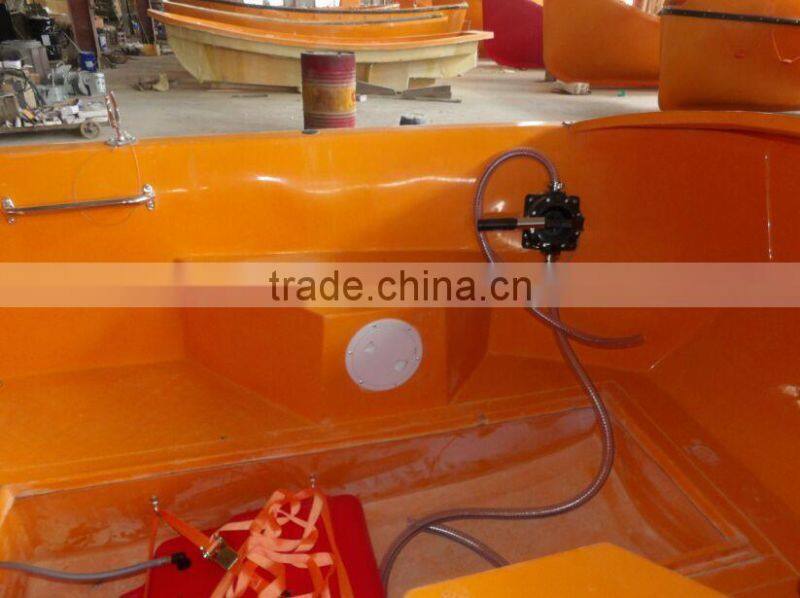 Solas Marine rescue equipment open life boat/Lifeboat with outboard engine