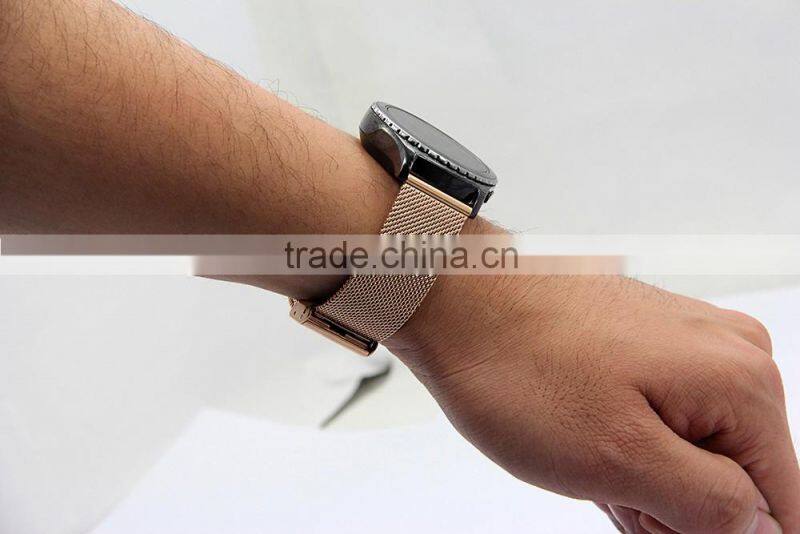 2016 hot new Stainless Steel mesh bracelet Watch band for samsung gear 2