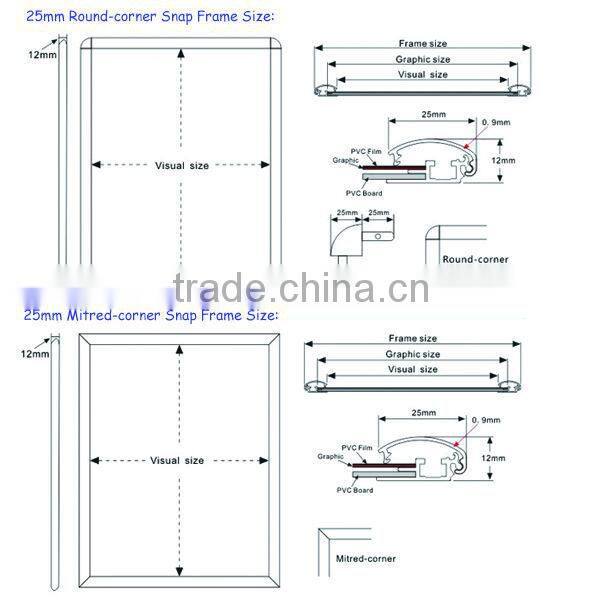 A1 A2 A3 A4 economic aluminum photo frames