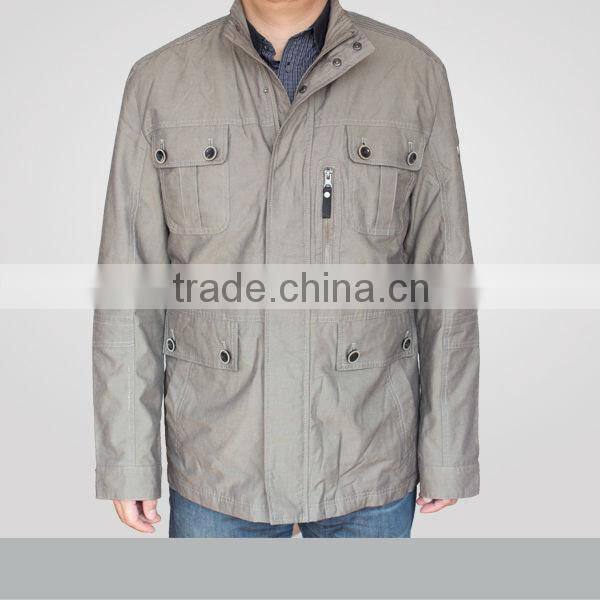 nice jacket in coated cotton fabric