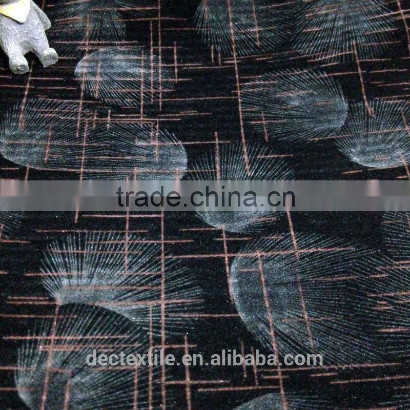 Nylon knitted flock plain dyed flocking