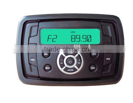 Heavy Duty Waterproof Marine Stereo MP3 player With Bluetooth for Motorcycle Boat YATCH SPA ATV