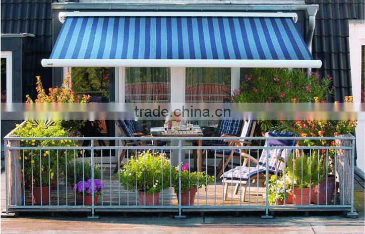 Automatic alu retractable full cassette awning