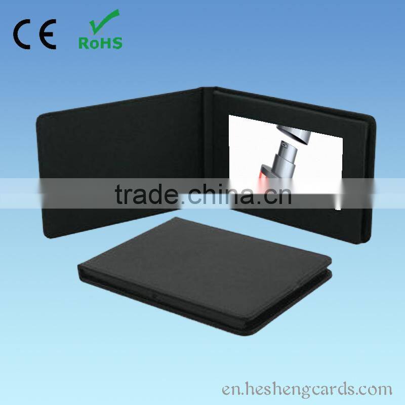 PU material ideal products wedding cards with 256MB memory