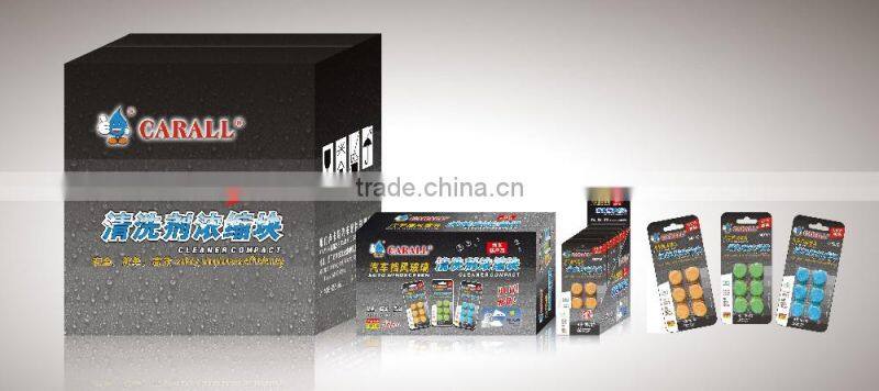 nontraditional windscreen cleaner compact with no residual which more convenient than traditional bottle packing cleaner shampoo