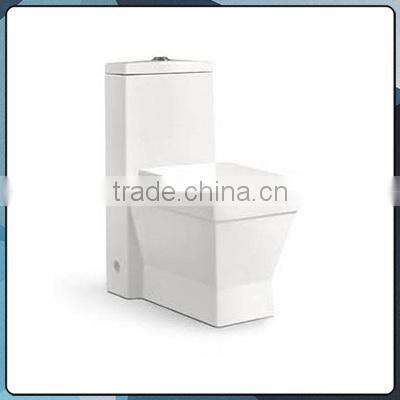 Economic square siphonic one piece wall back wc water close B0816