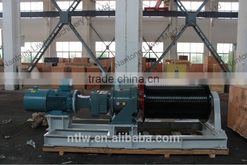 100KN speed-regulation electric winch