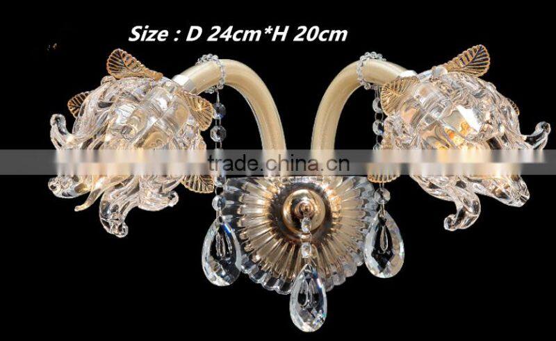 Crystal Living Room Wall Sconces .Crystal wall lamp .K9 crystal wall light with 1 light