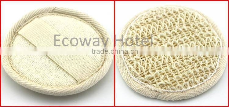 OEM Round Natural Hotel Disposable Hotel Bath Loofah