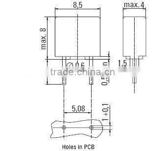 Quick blow subminiature fuse/slow blow pico fuse