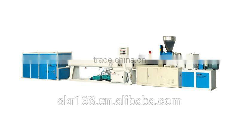 SKR machinery Soft Black PE pipe extrusion production line with winding machine