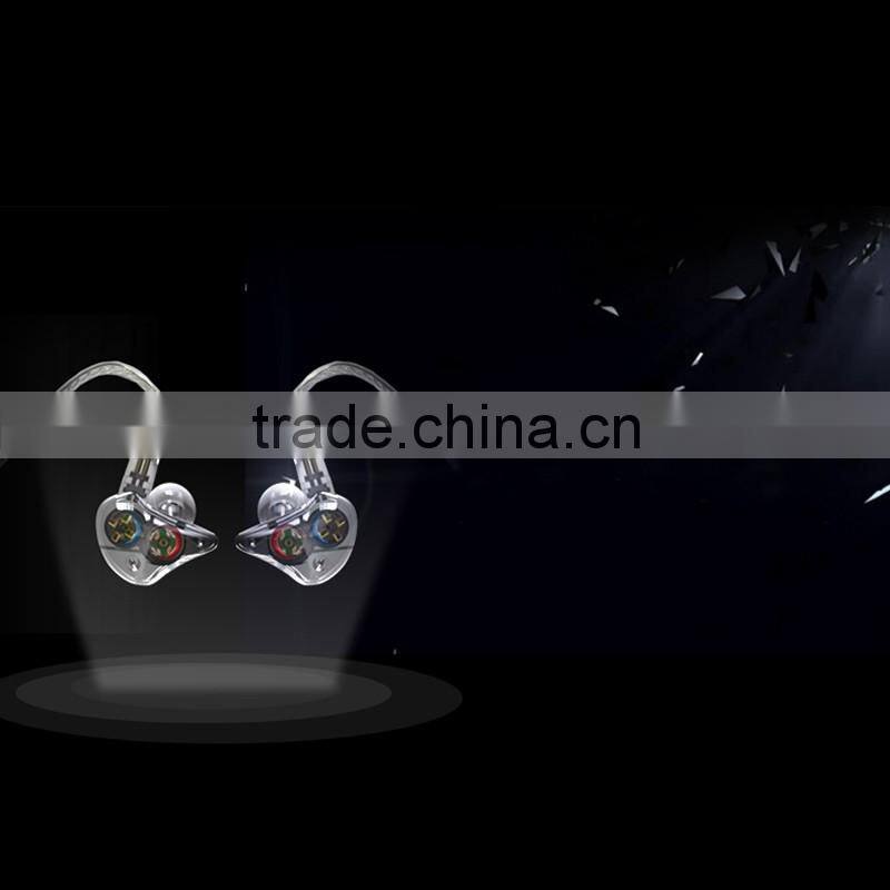 New products dual driver earphone balanced armature earbuds free sample headphones for mobile phone/mp3 players
